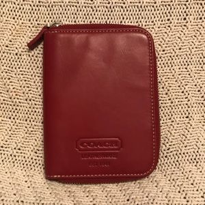 Coach Red Leather Tech Case